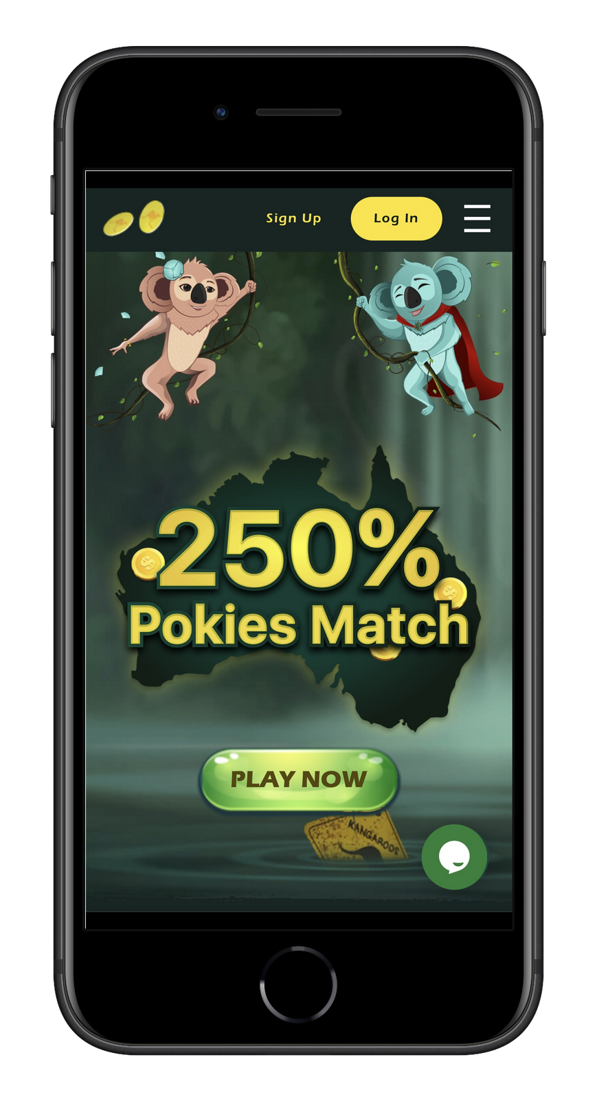Two Up Casino bonus 250% pokies match